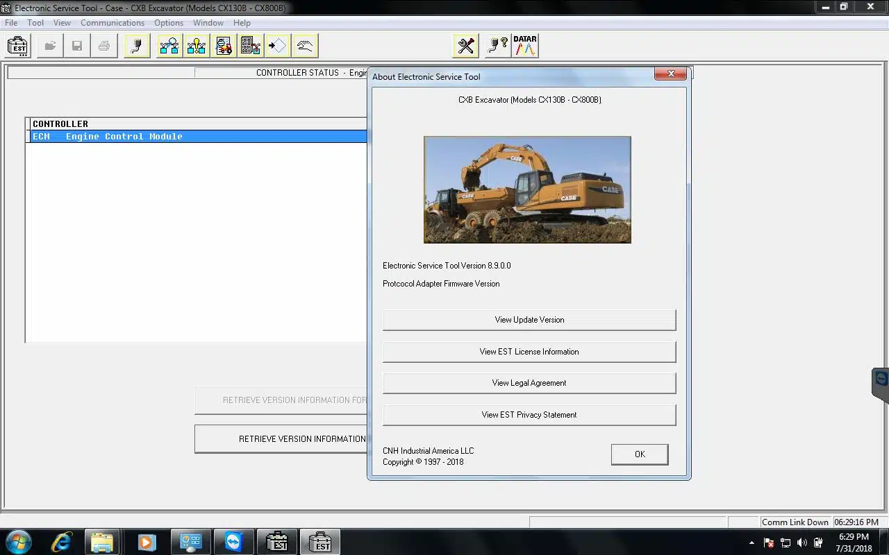 cnh_est_8.9.07_b1cd2717-5360-4e87-9557-e69b583374bc.jpg (1) Case IH , Steyr , Kobelco , Flexicoil Electronic Service Tools CNH EST 9.7 Diagnostics Software – Engineering Level Latest 2023 - Image 1