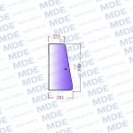 Small XL Front door glass