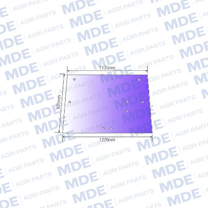 MDE407110.jpg SG 2 Rear Glass With 2 hinge Holes - Image 1