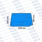Case Maxxum 51 Series Rear Glass