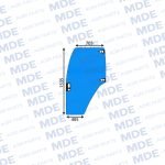 New Holland/ Case R/H Door Glass
